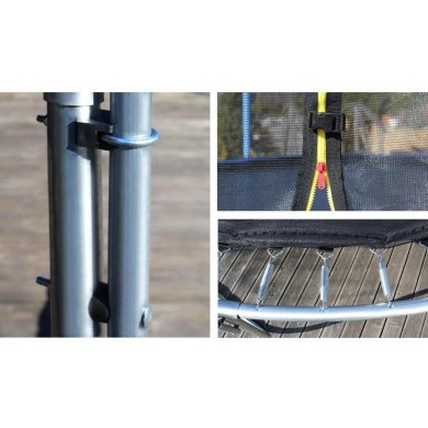 Батут с защитной сеткой Corciano TOTAL SPORT 252 см Синий 5901721051188 фото - 6