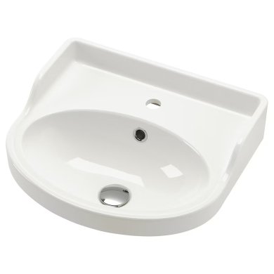 IKEA Раковина RUTSJON 50x44 см Білий 40545396