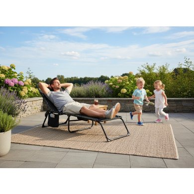 Складной шезлонг Garden Line LEZ2777 Черный LEZ2777 фото - 7