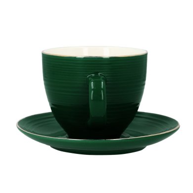 Чашка с блюдцем Homla ELLIE 230 мл | Зеленый 164308 фото - 3