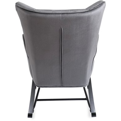 Кресло-качалка мягкое Mebel Elit JACKSON Welur Серый - 2 Кресло-качалка мягкое Mebel Elit JACKSON Welur Серый ME.JACKSON/P/V/FW фото - 2