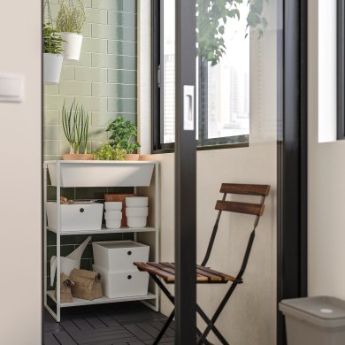 Стеллаж JOSTEIN Белый - 2 IKEA Стеллаж JOSTEIN Белый (ИКЕА ЖОСТЕЙН) 29437181 фото - 2