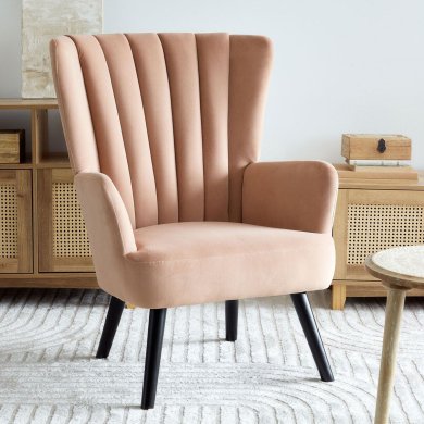 Крісло м'яке Homla MILLS 2 Welur Рожевий - 7 Крісло м'яке Homla MILLS 2 Welur Рожевий 218190 фото - 7