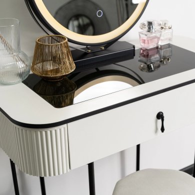 Туалетний стіл з пуфом Mebel Elit EMPORIA MINI Білий ME.EMPORIAMINI/B/CZ/B фото - 5