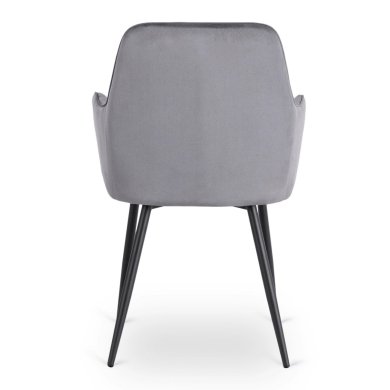 Обеденный стул Mebel Elit BRESSO Welur Серый ME.BRESSO/P/CZ/V/K фото - 4