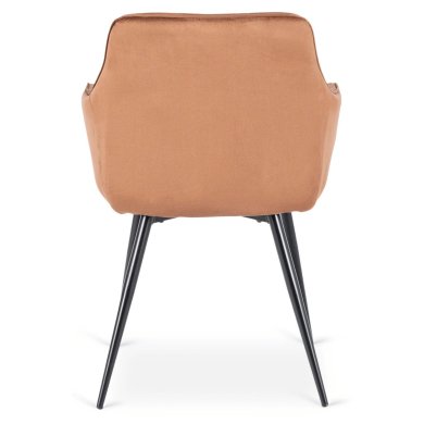 Обеденный стул Mebel Elit MODESTO Welur Рыжий ME.MODESTO/RD/CZ/V/K фото - 4