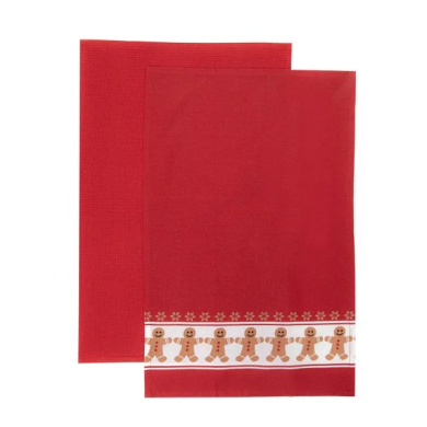 Набір кухонних рушників Homla BISCOTTO 45х65 см 2 шт Червоний - 2 Набір кухонних рушників Homla BISCOTTO 45х65 см 2 шт Червоний 160061 фото - 2