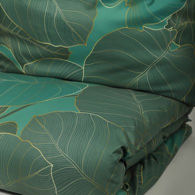Комплект постільної білизни Homla GALLO 160x200 см Зелений 208857 фото - 2