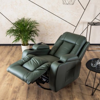 Крісло масажне багатопозиційне розкладне Mebel Elit BOX | Зелений ME.BOX/Z/E/FW фото - 11