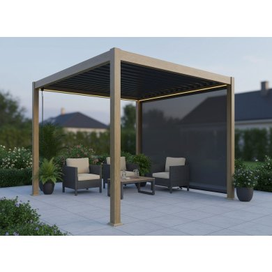 Рулонна штора для перголи Garden Line 3 м Чорний RIT1453 фото - 3