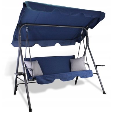 Садовые качели Garden Line 170x118x153 см Синий KRE9696 фото - 2
