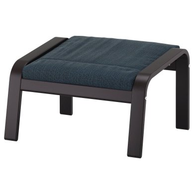 IKEA Крісло-качалка з підставкою POANG Темно-синій (ИКЕА ПОАНГ) 29484281 фото - 5