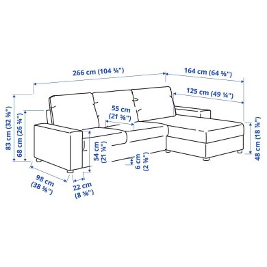 IKEA VIMLE (ИКЕА ВИМЛЕ) 29401422 фото - 4