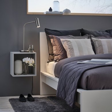 IKEA Кровать MALM 160х200 см Белый (ИКЕА МАЛЬМ) 59019842 фото - 28