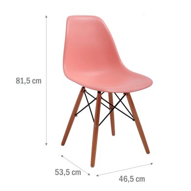 Обеденный стул Meven CAVO DHF Персиковый - 3 Обеденный стул Meven CAVO DHF Персиковый MV-130-DDP-BRZ-CAVODHF фото - 3