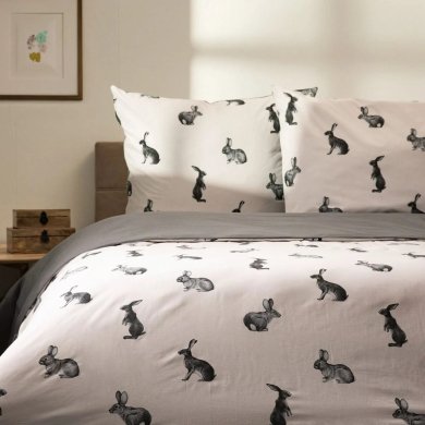 Комплект постільної білизни Homla RABBITS ESSENTIALS 160х200 см Принт 239463 фото - 4