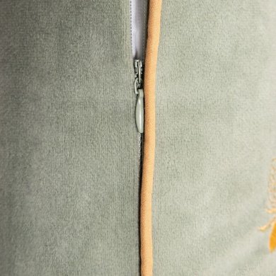 Декоративна наволочка Homla CAMILLA Welur 45х45 см Фісташковий 243458 фото - 3