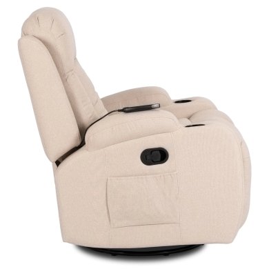 Кресло мягкое раскладное массажное с реклайнером Mebel Elit BOX 2 Бежевый - 4 Кресло мягкое раскладное массажное с реклайнером Mebel Elit BOX 2 Бежевый ME.BOX2/BZ/T/FW фото - 4