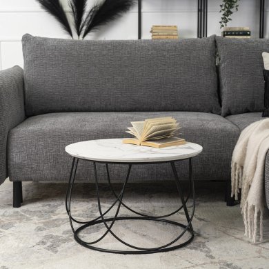 Журнальный стол Mebel Elit KATE Marmur Белый ME.KATE/BM/CZ/L фото - 6