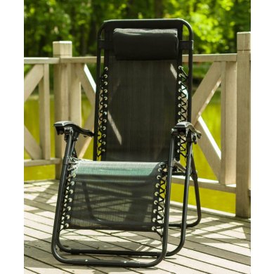 Складаний шезлонг Meven GRAVITY Чорний MV-8067CZ-GRAVITY фото - 4