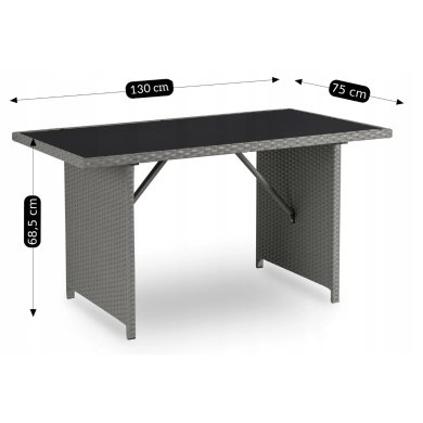 Комплект садовой мебели Mebel Elit COLORADO Серый ME.COLORADO/P/RT/OGR/ZES фото - 9