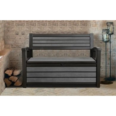 Садовая скамья с ящиком Keter HUDSON STORAGE Антрацит - 4 Садовая скамья с ящиком Keter HUDSON STORAGE Антрацит 235688-1 фото - 4