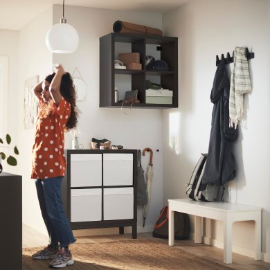 Стеллаж KALLAX Коричневый - 7 IKEA Стеллаж KALLAX Коричневый (ИКЕА КАЛЛАКС) 89442617 фото - 7