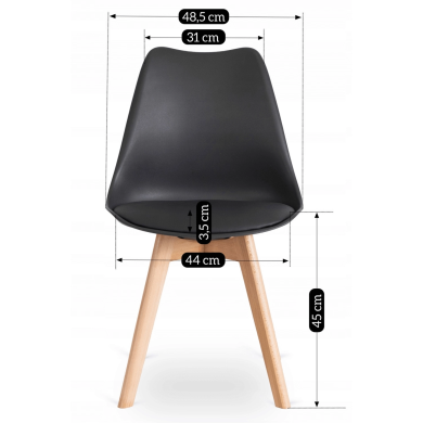 Обеденный стул Mebel Elit SCANDI Черный ME.SCANDI/CZ/D/PL/K фото - 11