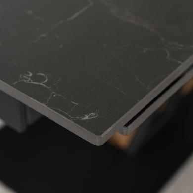 Розкладний обідній стіл Mebel Elit REX Marmur Чорний - 13 Розкладний обідній стіл Mebel Elit REX Marmur Чорний ME.REX/CZ/S фото - 13