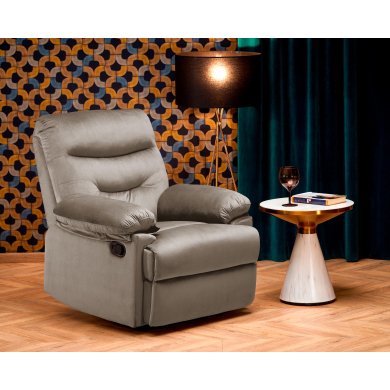 Кресло мягкое раскладное с реклайнером Halmar DRAGER Бежевый V-CH-DRAGER-FOT-BEŻOWY фото - 13