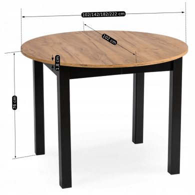 Розкладний обідній стіл Mebel Elit JAMES Дуб крафт - 18 Розкладний обідній стіл Mebel Elit JAMES Дуб крафт B.JAMES/DC/CZ/S фото - 18