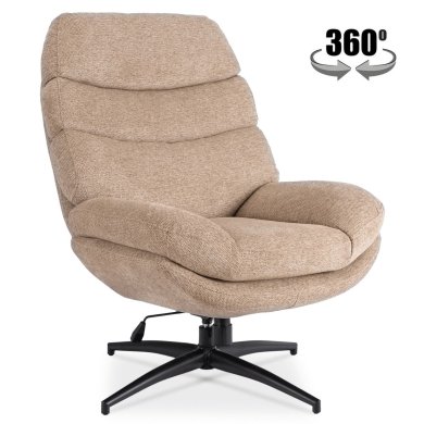 Кресло мягкое поворотное Mebel Elit ASTURIA Бежевый ME.ASTURIA/BZ/CZ/T/FW