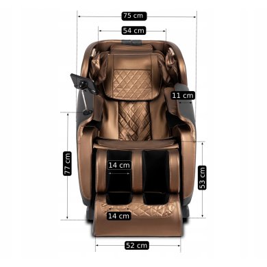 Крісло масажне Mebel Elit VX MAX Коричневий ME.VXMAX/BR/E/ANG/FW фото - 22
