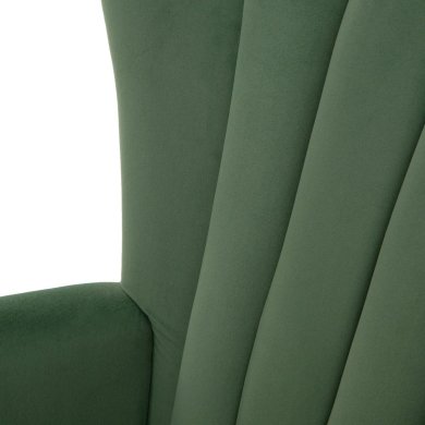Крісло м'яке Homla MILLS Welur Зелений 218189 фото - 5