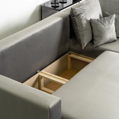 Раскладной диван Mebel Elit MARKUS Серый MGK.FIESTA/VELLUTO16/NAR фото - 12