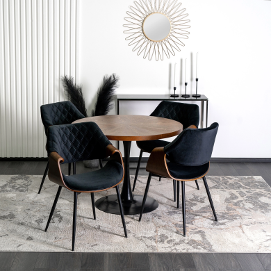 Обеденный стул Mebel Elit DAKOTA Welur Черный ME.DAKOTA/CZ/O/V/K фото - 11