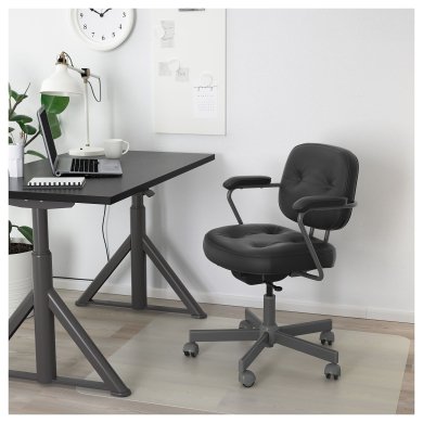 Офисное кресло ALEFJALL Черный - 8 IKEA Офисное кресло ALEFJALL Черный (ИКЕА АЛЕФДЖАЛЛ) 70367458 фото - 8