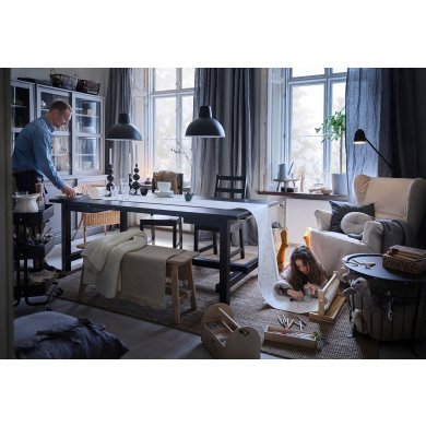 IKEA Обеденный стул NORDVIKEN Черный (ИКЕА НОРДВИКЕН) 40369109 фото - 24