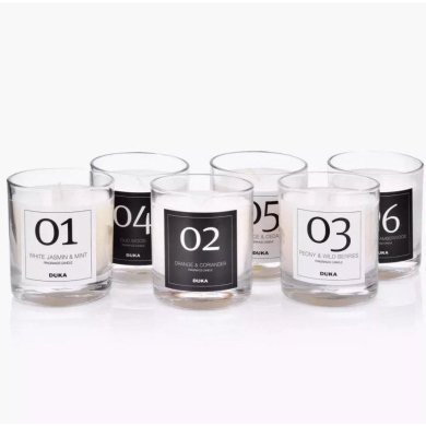 Ароматична свічка Duka ELEGANT №2 Orange & Coriander | Білий - 2 Ароматична свічка Duka ELEGANT №2 Orange & Coriander | Білий 1216996 фото - 2