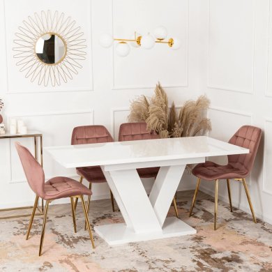 Раскладной обеденный стол Mebel Elit CLARK Белый PM.DUBAJ/B/PL/S фото - 6