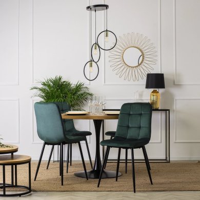 Обеденный стул Mebel Elit PERU Welur Зеленый ME.PERU/Z/V/K фото - 4