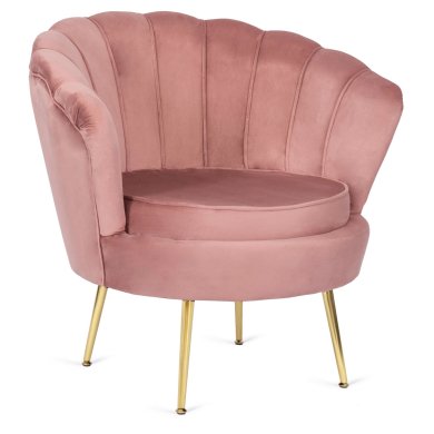 Крісло м'яке з підставкою Mebel Elit GRAND Welur Рожевий ME.GRAND/R/V/FW фото - 2
