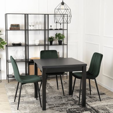 Раскладной обеденный стол Mebel Elit MAX Черный W.MAX/CZ/S фото - 5