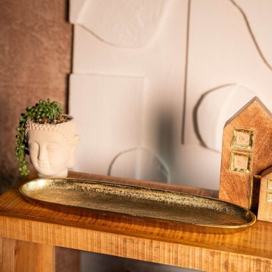 Декоративный поднос Homla GIRONA 39x12x3 см Золотой - 4 Декоративный поднос Homla GIRONA 39x12x3 см Золотой 218174 фото - 4