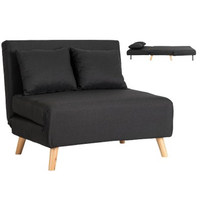 Раскладной диван Mebel Elit MARRY 2 Черный ME.MARRY2/CZ/DNAT/T/FW