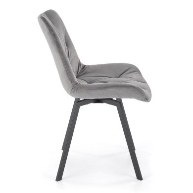 Обеденный стул поворотный Halmar K519 Серый V-CH-K/519-KR-POPIELATY фото - 4