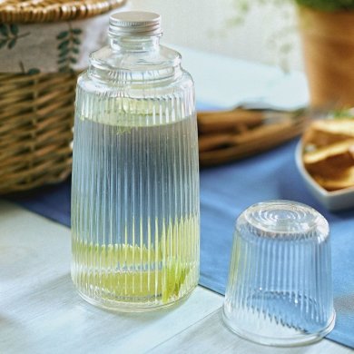 Графин с стаканом Homla HALLIE 1,1 л Прозрачный 227051 фото - 6