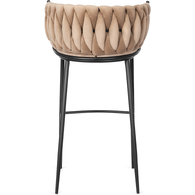 Барний стілець Mebel Elit FLORES Welur Бежевий ME.FLORES/BZ/CZ/V/H фото - 5