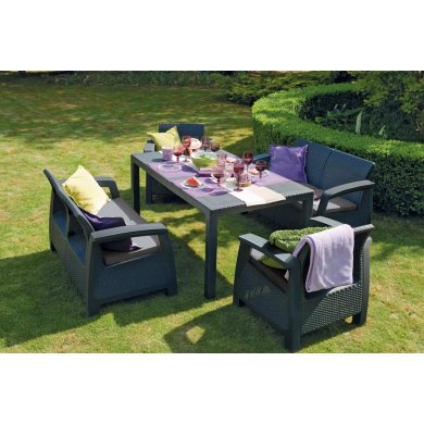 Комплект садовой мебели Keter BAHAMAS FIESTA Графит 233614-1 фото - 3
