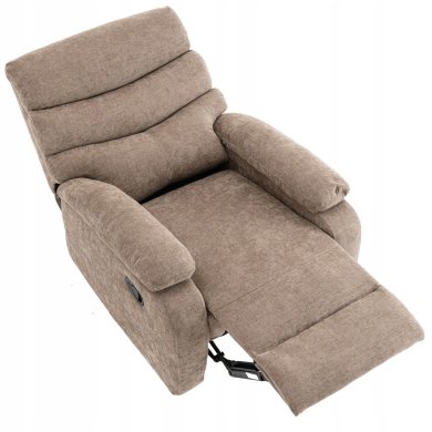 Кресло мягкое раскладное с реклайнером Kontrast VERA Светло-коричневый 5.01.84823 фото - 6